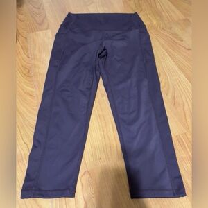 Zyia Brilliant Leggings Womens Size 8-10 Purple High Rise 7/8 Length Pockets